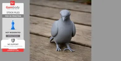 Bare-eyed pigeon - Prehistoric Animal STL