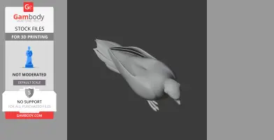 Bare-eyed pigeon - Prehistoric Animal STL