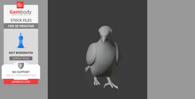 Bare-eyed pigeon - Prehistoric Animal STL