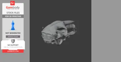3D model of a Western Grey Kangaroo skull, suitable for 3D printing.