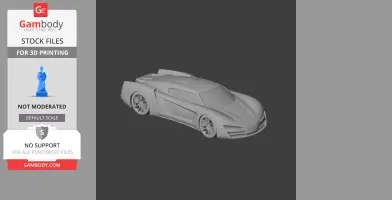 EcoJet concept car - Scale Vehicle STL
