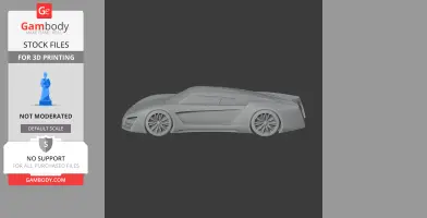 EcoJet concept car - Scale Vehicle STL