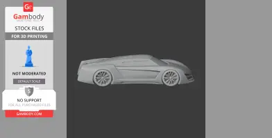 EcoJet concept car - Scale Vehicle STL