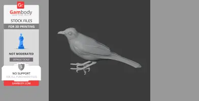 Bare-eyed thrush - Prehistoric Animal STL