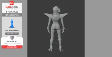 3D model of Mettaton NEO from Undertale, featuring angular shoulders and sleek armor.