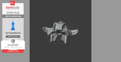 3D model of a wild boar skull with detailed tusks and bone structure, designed for 3D printing.
