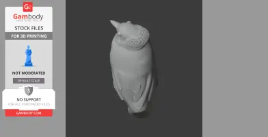 Bare-faced bulbul - Prehistoric Animal STL