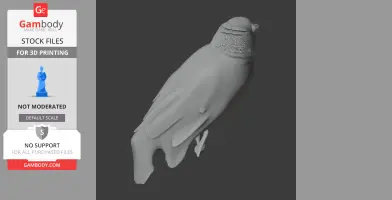 Bare-faced bulbul - Prehistoric Animal STL