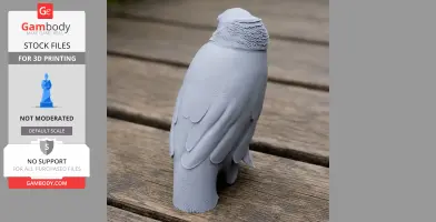 Bare-faced bulbul - Prehistoric Animal STL