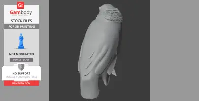 Bare-faced bulbul - Prehistoric Animal STL