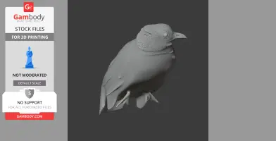 Bare-faced bulbul - Prehistoric Animal STL