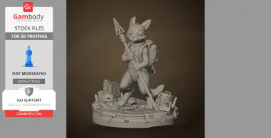 Rivulet - Rain World - Character Figure STL