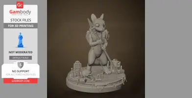 Rivulet - Rain World - Character Figure STL