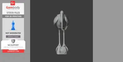 Bare-faced ibis - Prehistoric Animal STL