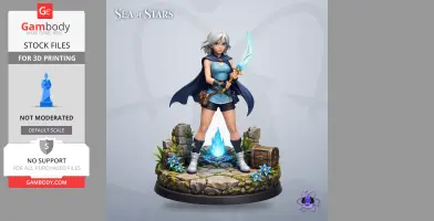 Valere - Sea of Stars - Character Figure STL