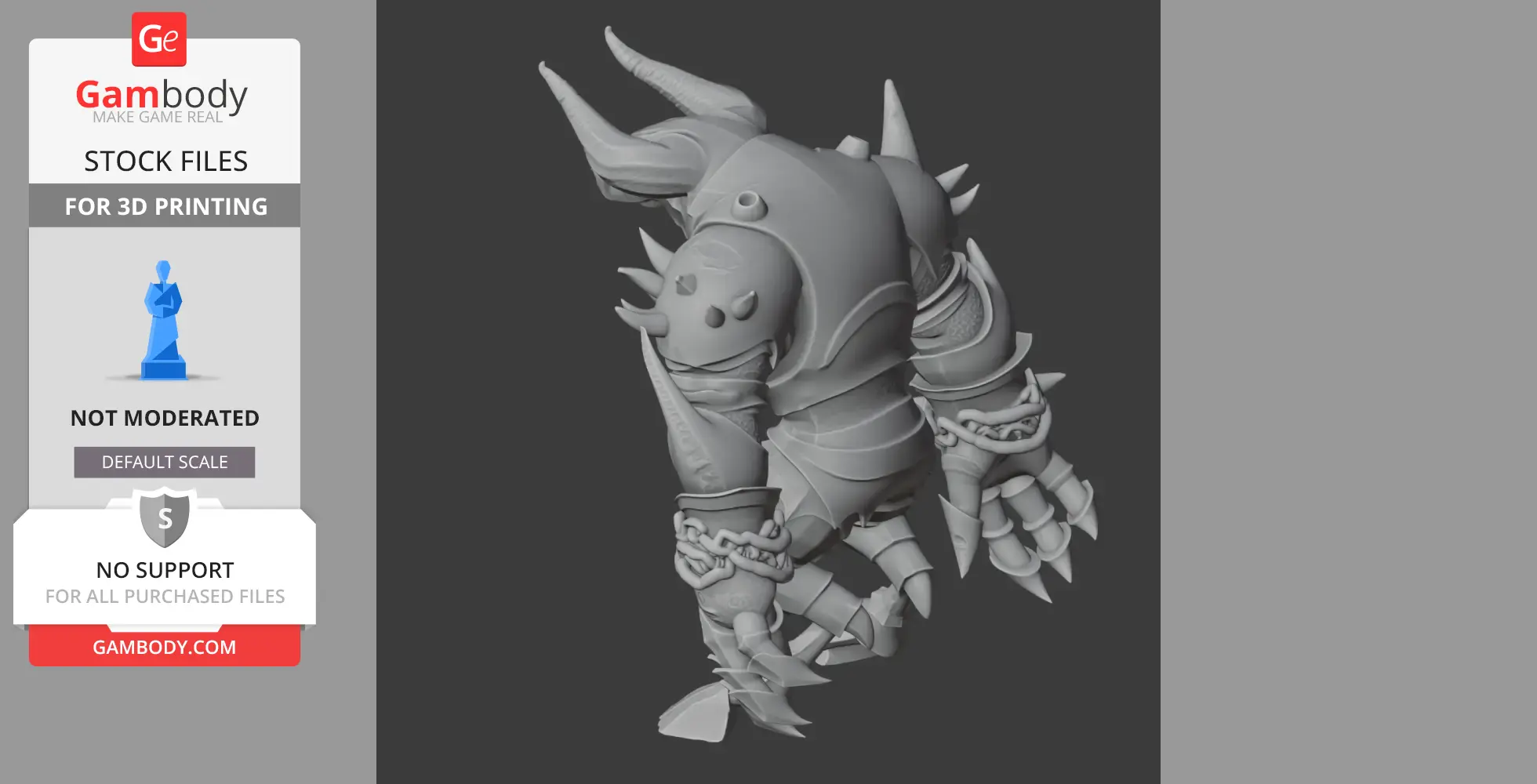 Minotaur God of War Figurine - Character Figure STL