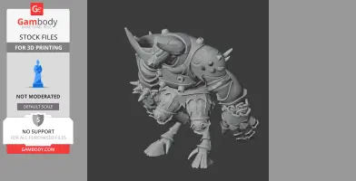 Minotaur God of War Figurine - Character Figure STL