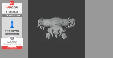 Minotaur God of War Figurine - Character Figure STL
