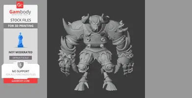 Minotaur God of War Figurine - Character Figure STL