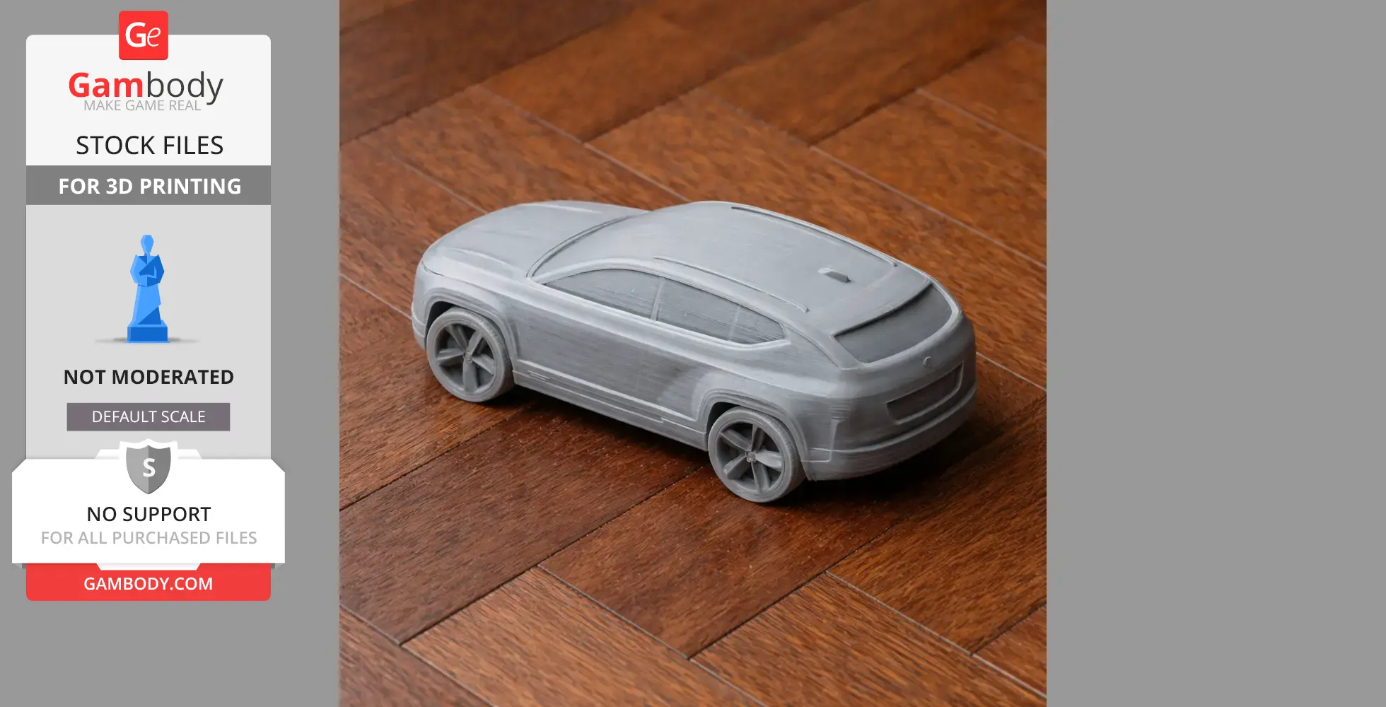 Electric car - Scale Vehicle STL