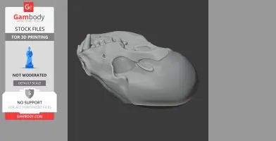 Wolverine (Glutton) Skull - Skull Replica STL