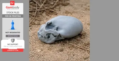 Wolverine (Glutton) Skull - Skull Replica STL