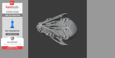 Wolverine (Glutton) Skull - Skull Replica STL