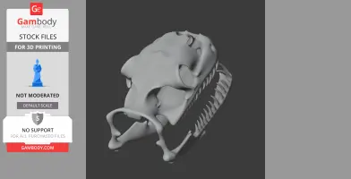 Woma Python Skull - Skull Replica STL