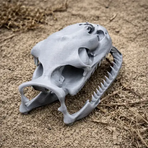 Woma Python Skull - Skull Replica STL