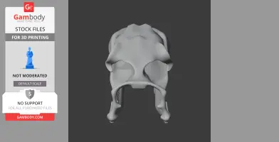 Woma Python Skull - Skull Replica STL