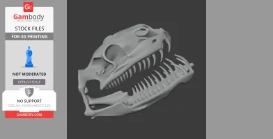 Woma Python Skull - Skull Replica STL