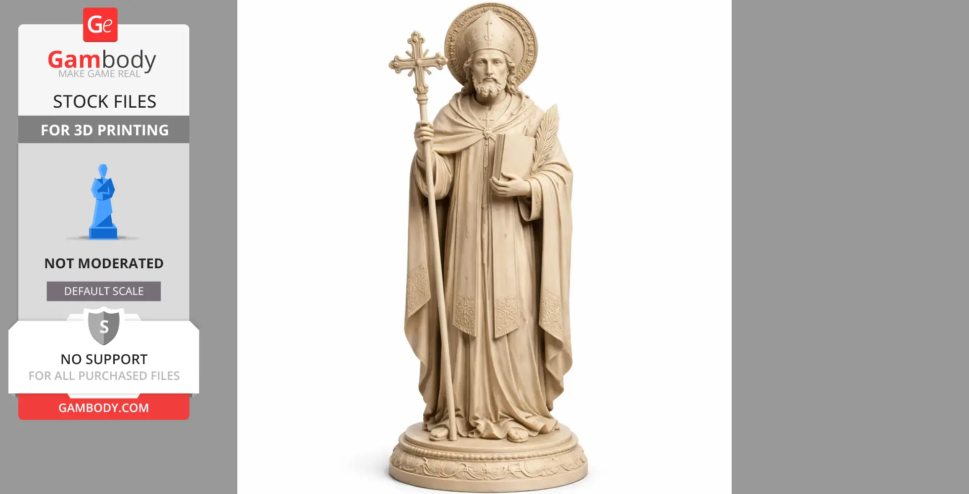 Saint Astius - Devotional Statue - STL 3D Print