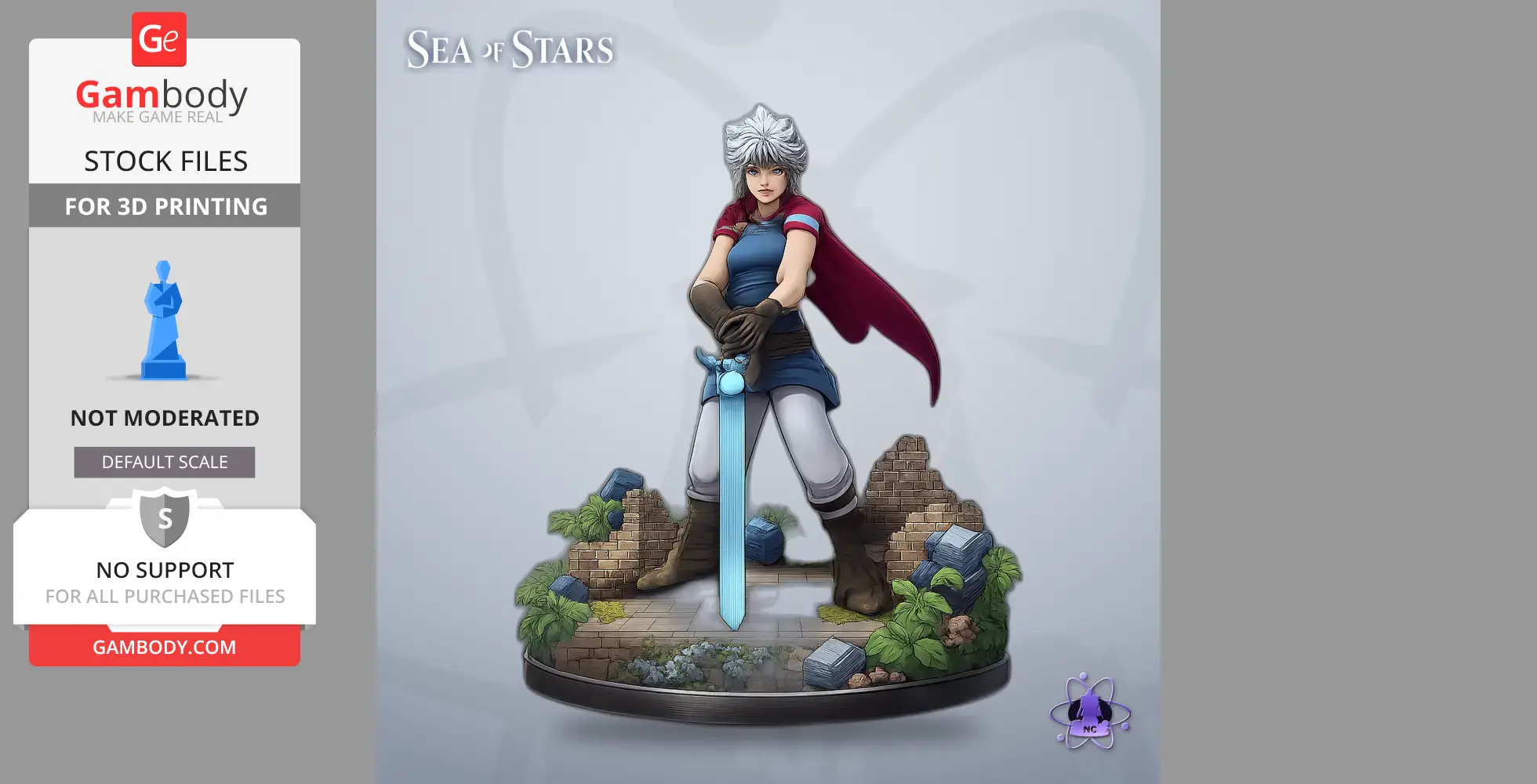 Zale - Sea of Stars - Character Figure STL