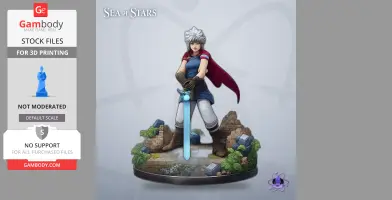 Zale - Sea of Stars - Character Figure STL