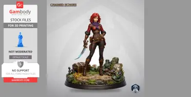 Sienna - Chained Echoes - Character Figure STL