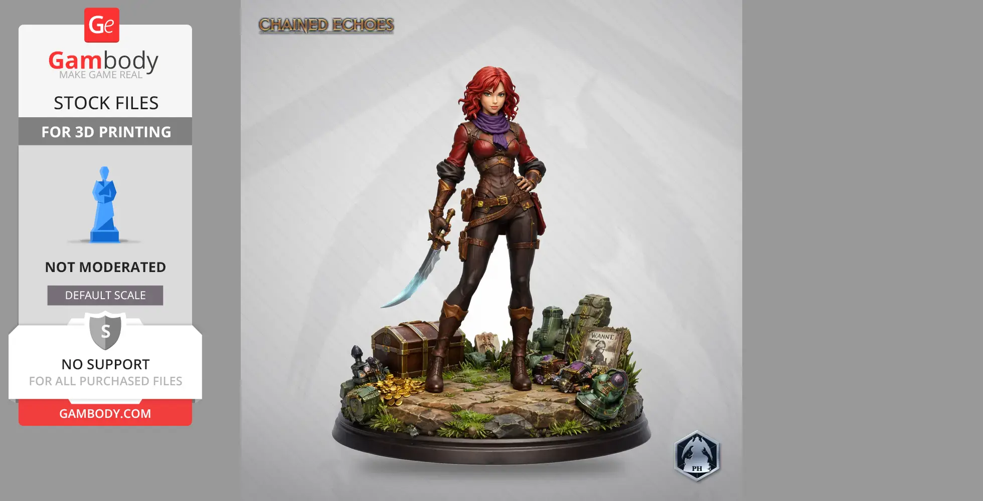 Sienna - Chained Echoes - Character Figure STL