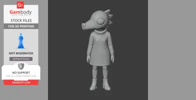 Miss Quelcy - Night in the Woods - Character Figure STL