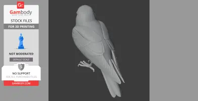 Bare-legged swiftlet - Prehistoric Animal STL