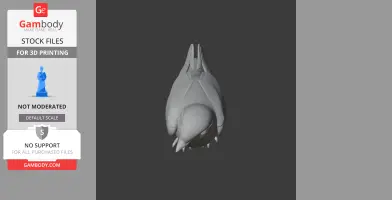 Bare-legged swiftlet - Prehistoric Animal STL