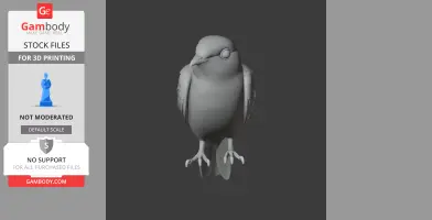 Bare-legged swiftlet - Prehistoric Animal STL