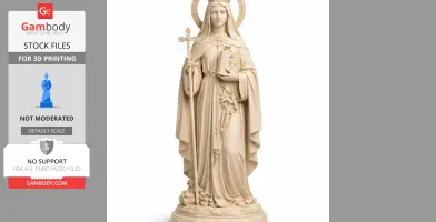 Saint Athanasia of Aegina - Devotional Statue - STL 3D Print