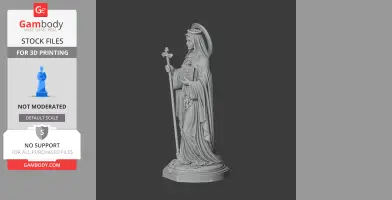Saint Athanasia of Aegina - Devotional Statue - STL 3D Print