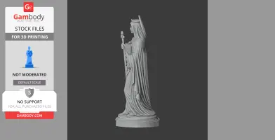 Saint Athanasia of Aegina - Devotional Statue - STL 3D Print