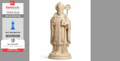 Saint Athanasius I (bishop of Naples) - STL 3D Print
