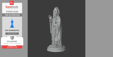 Saint Athanasius I (bishop of Naples) - STL 3D Print