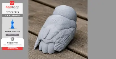 Bare-shanked screech owl - Prehistoric Animal STL