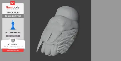 Bare-shanked screech owl - Prehistoric Animal STL