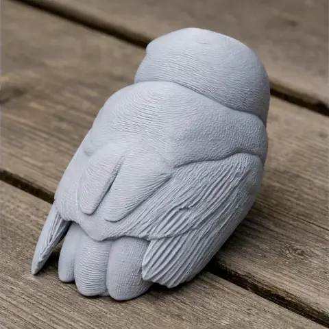 Bare-shanked screech owl - Prehistoric Animal STL