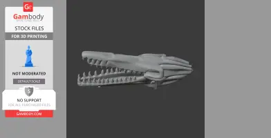 Yamatosaurus Skull - Skull Replica STL