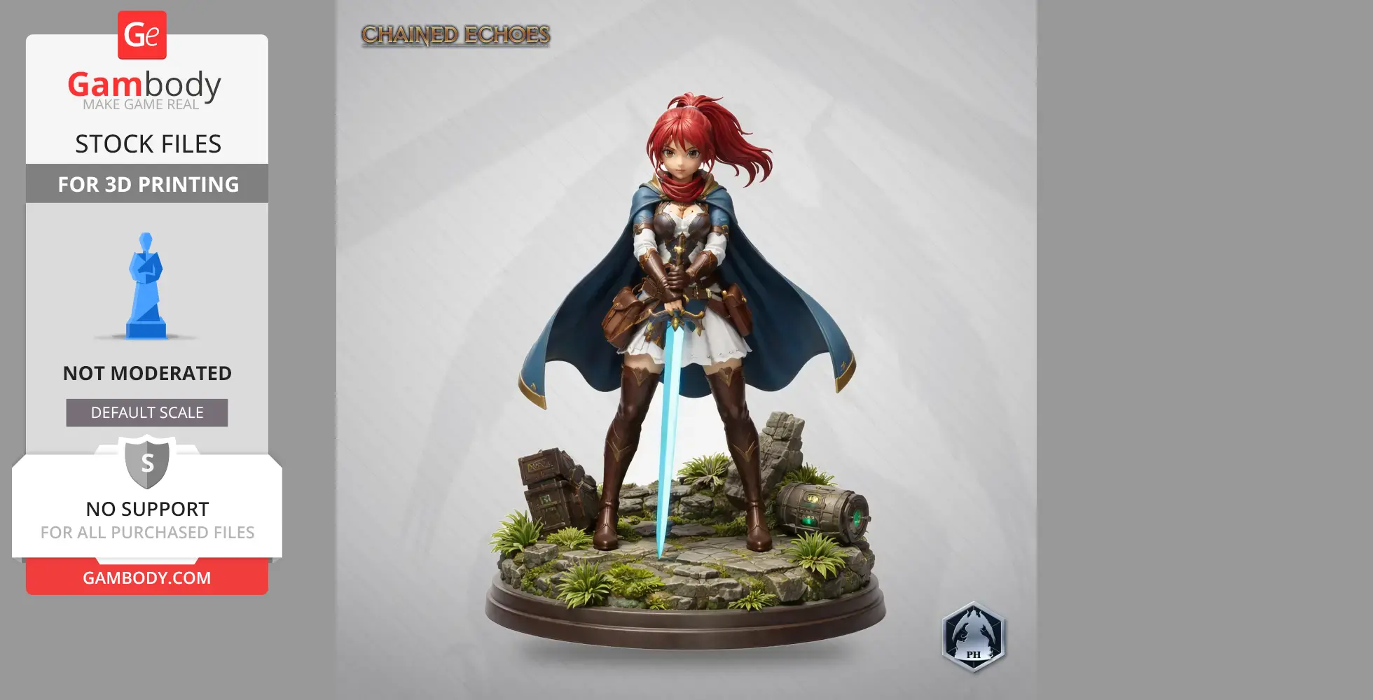 Lenne - Chained Echoes - Character Figure STL